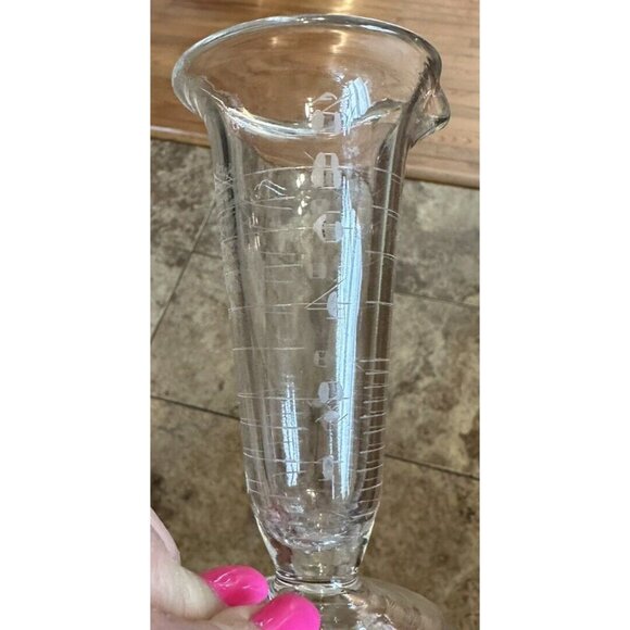 Whitall Tatum Glass Beaker SCIENCE LAB Apothecary Measure Etch Type Ill A-2 Vtg - Picture 9 of 10
